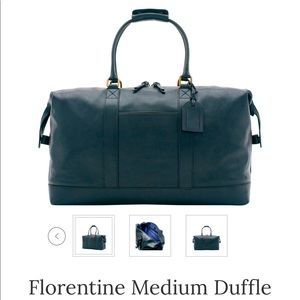 Dooney and Bourke Navy Florentine Leather Duffle